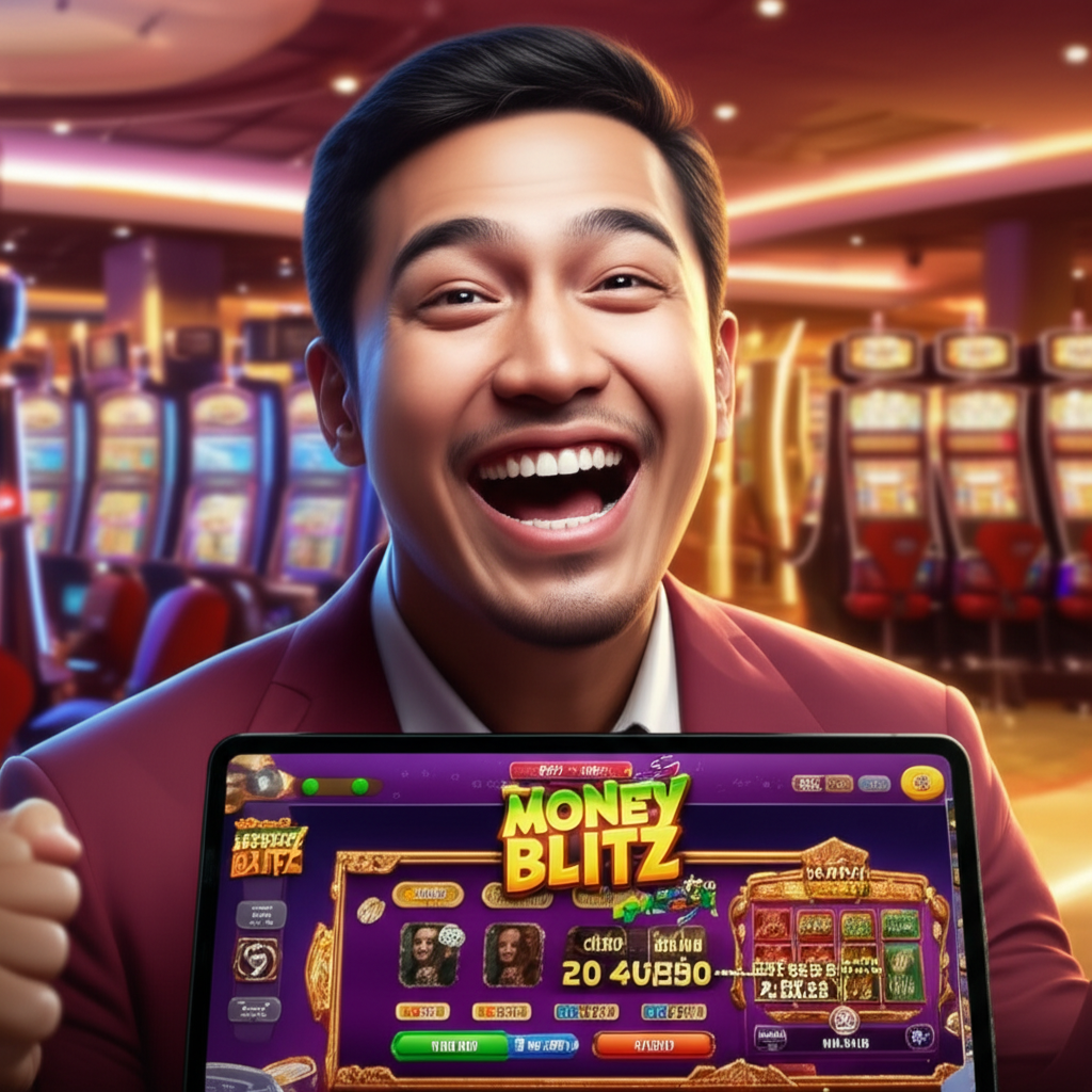 Potret digital pemain slot Indonesia sukses Alex Turner merayakan kemenangan jackpot progresif dengan strategi auto play