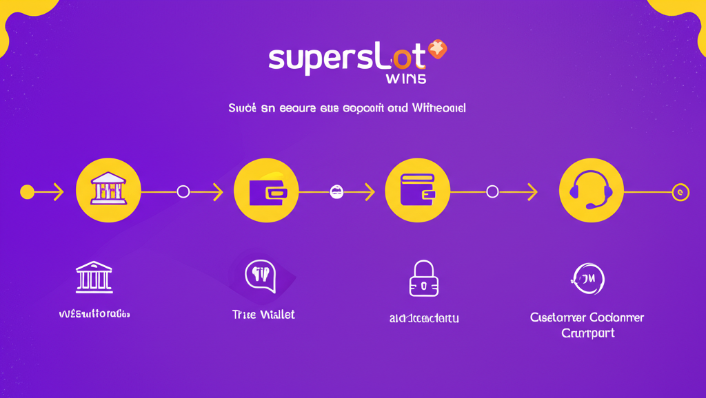 แผนผังขั้นตอนการใช้ระบบฝาก-ถอนออโต้ที่รวดเร็วและปลอดภัยของ superslotwins