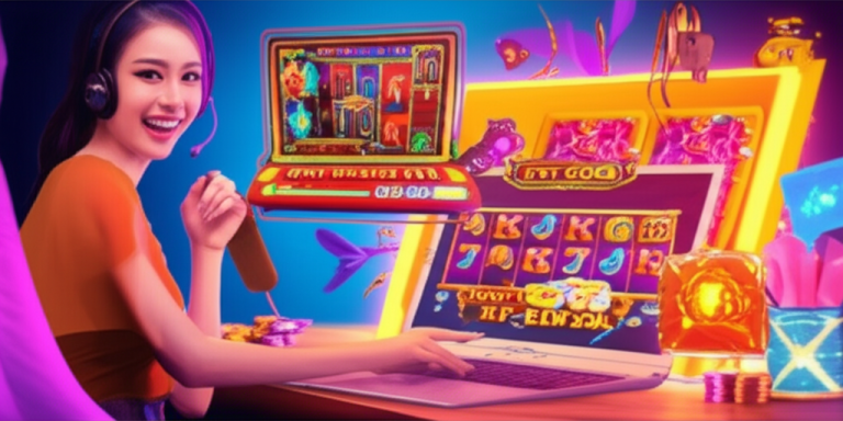 Customer service agent assisting online slot player with deposit issues on a modern digital platform, highlighting 24/7 support and secure transactions