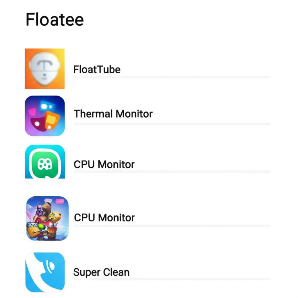 Infografis perbandingan fitur lima aplikasi floating terbaik untuk multitasking bermain slot online di smartphone