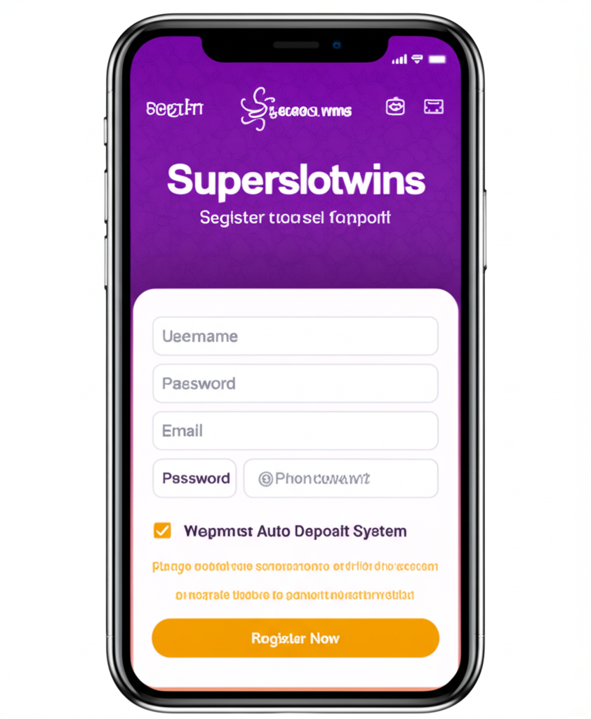 ภาพแสดงขั้นตอนการสมัครสมาชิกและรับโปรโมชั่น superslotwins ผ่านระบบออโต้บนมือถืออย่างรวดเร็วและง่ายดาย