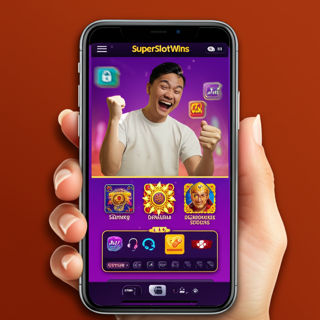 Indonesian online slot player enjoying secure and supported gaming experience on SuperSlotWins platform
