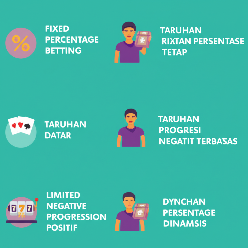 Infografis 5 metode percentage betting untuk mengelola modal slot secara efektif
