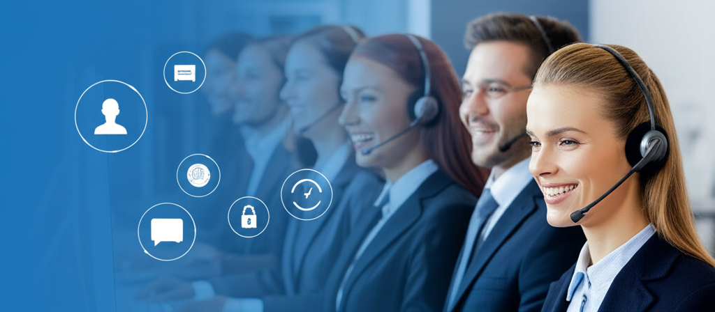 Ilustrasi layanan pelanggan 24/7 SuperSlotWins yang profesional dan ramah