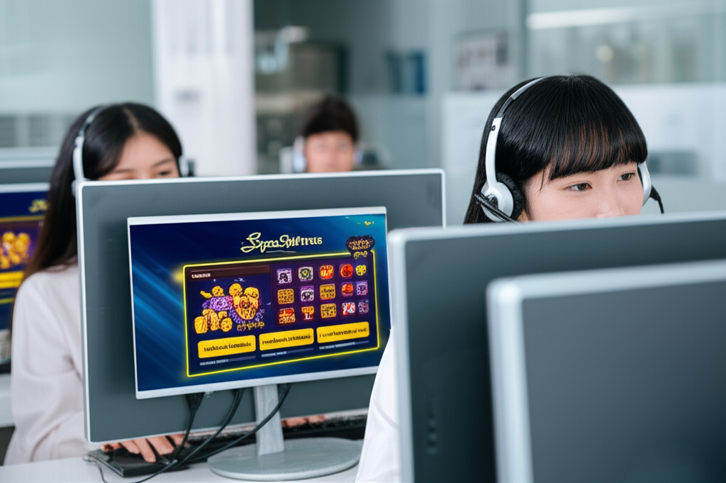 Tim layanan pelanggan SuperSlotWins 24/7 dengan sistem setoran dan penarikan otomatis yang cepat dan aman untuk mendukung manajemen bankroll pemain slot