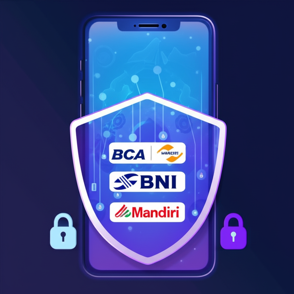 Transaksi mobile banking aman untuk deposit slot online menggunakan BCA, BNI, dan Mandiri di HP Android dan iOS