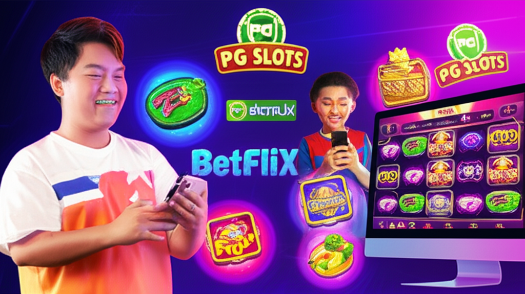 ภาพประกอบผู้เล่นเกมสล็อตออนไลน์ชาวไทยเล่นเกมบนมือถือและคอมพิวเตอร์พร้อมกัน แสดงถึงไลฟ์สไตล์การเล่นเกมหลายแพลตฟอร์ม