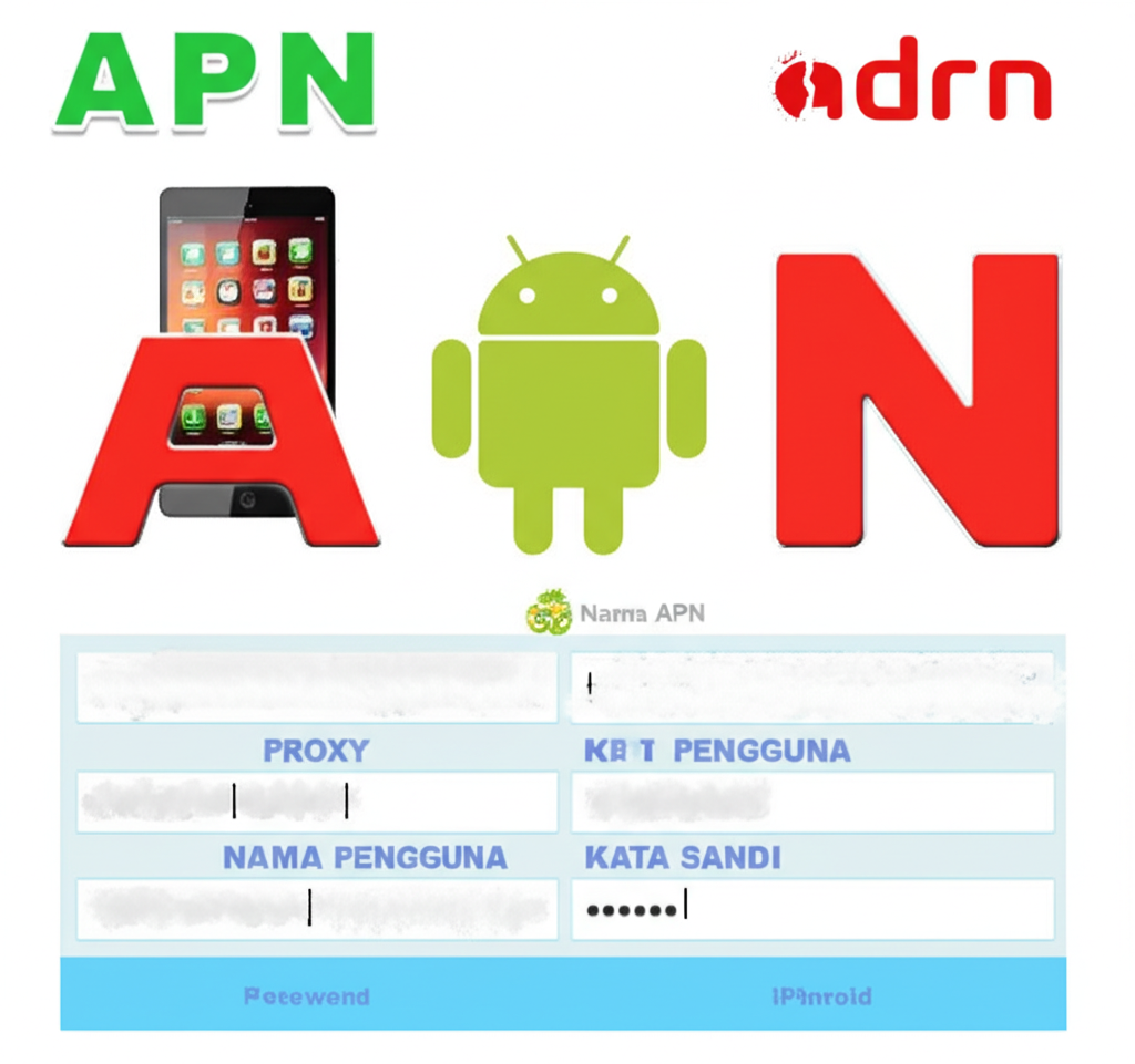 Infografis panduan langkah demi langkah setting APN di Android dan iPhone untuk pengalaman slot online anti lag yang stabil dan lancar.
