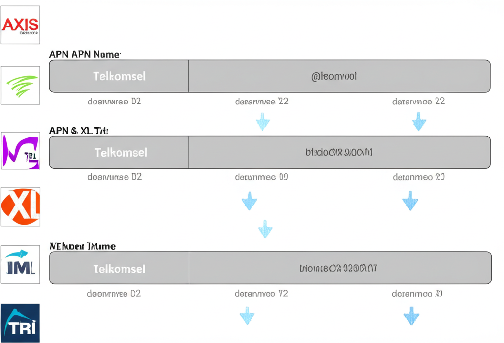 Panduan langkah demi langkah setting APN tercepat untuk provider Telkomsel, Axis, XL, dan Tri di smartphone Android dan iPhone