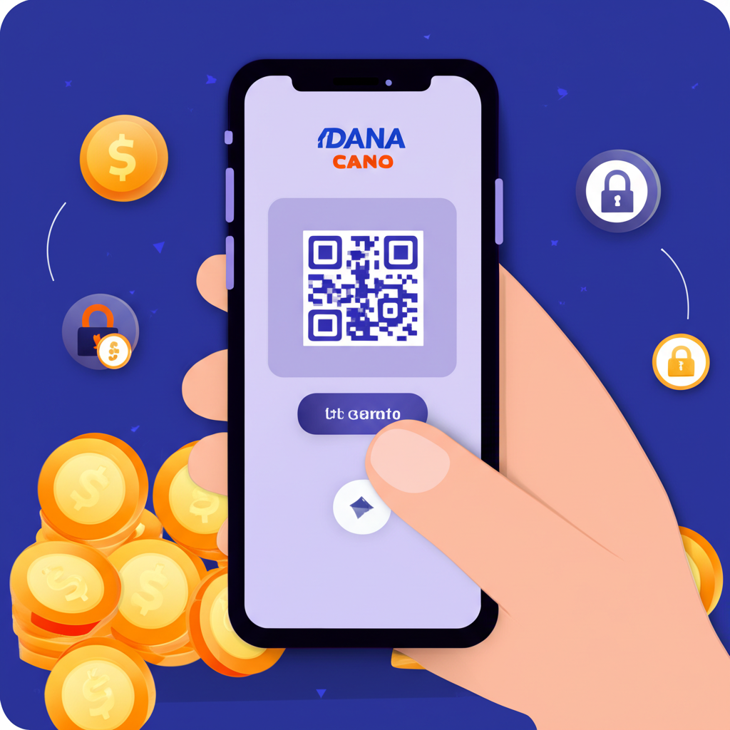 Panduan langkah demi langkah cara deposit slot online menggunakan aplikasi DANA dengan ilustrasi proses transaksi cepat dan aman.
