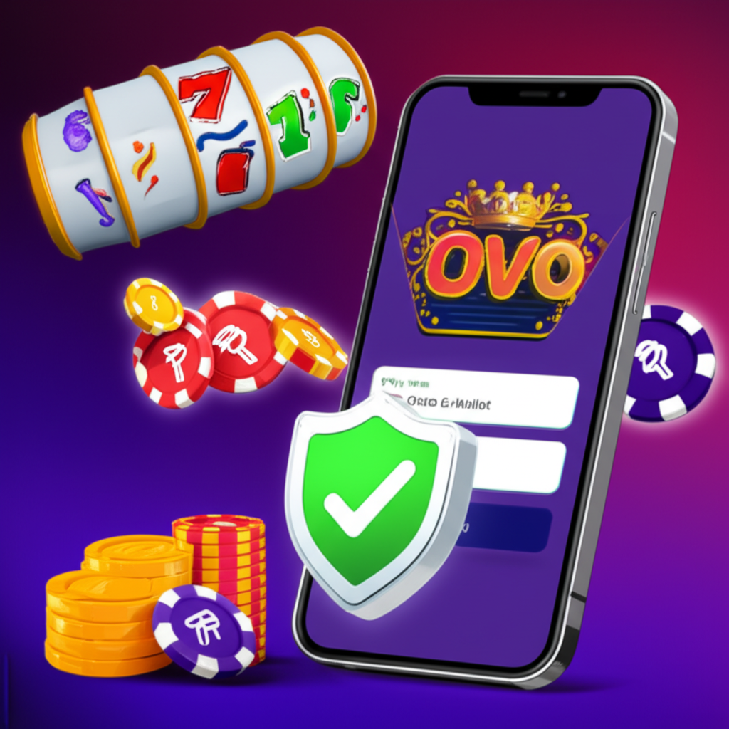 Ilustrasi proses penarikan dana dari slot online ke OVO yang cepat dan aman di SuperSlotWins