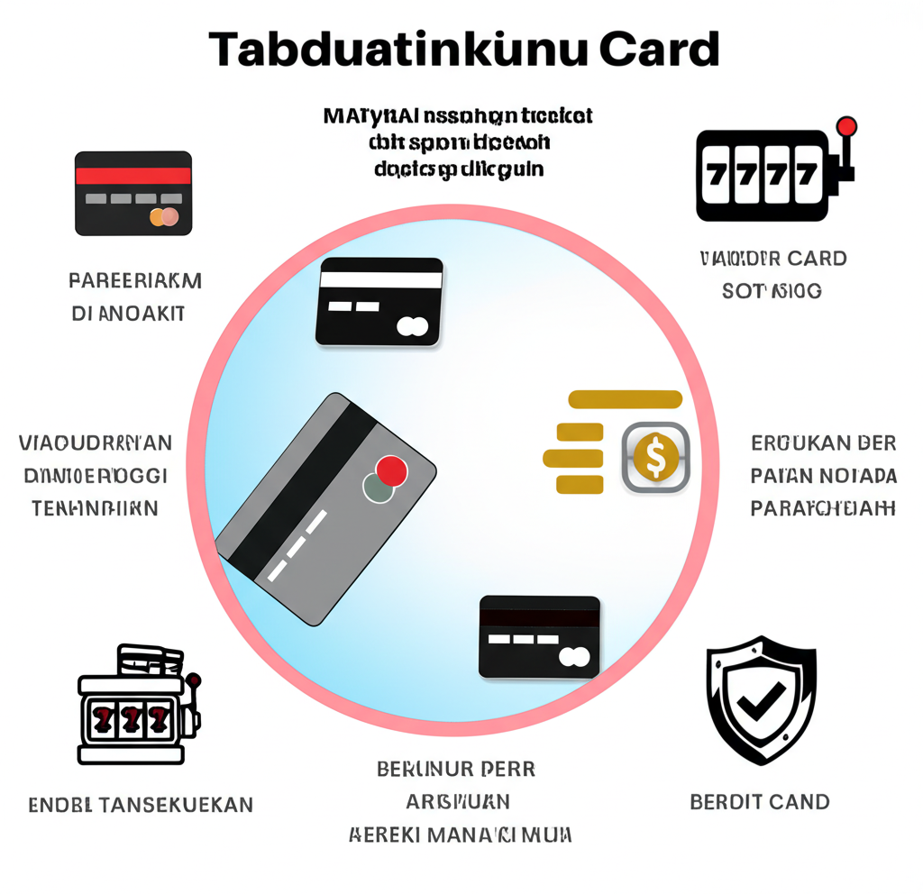 Infografis proses transaksi kartu kredit untuk permainan slot online yang cepat dan aman