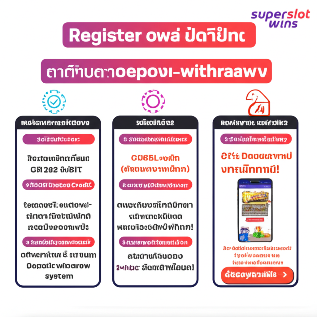 ขั้นตอนการสมัครและใช้ระบบทดลองเล่นฟรี พร้อมระบบฝาก-ถอนออโต้ของ superslotwins