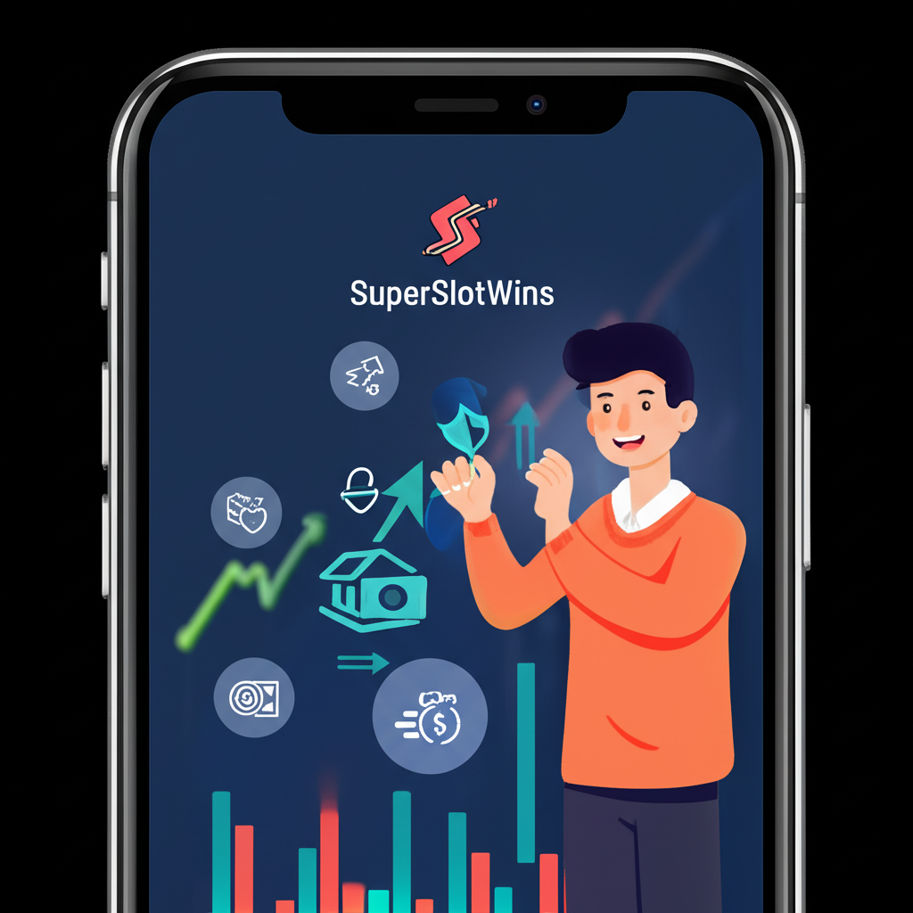 Ilustrasi sistem setoran dan penarikan otomatis SuperSlotWins yang aman dan cepat untuk pengelolaan bankroll pemain