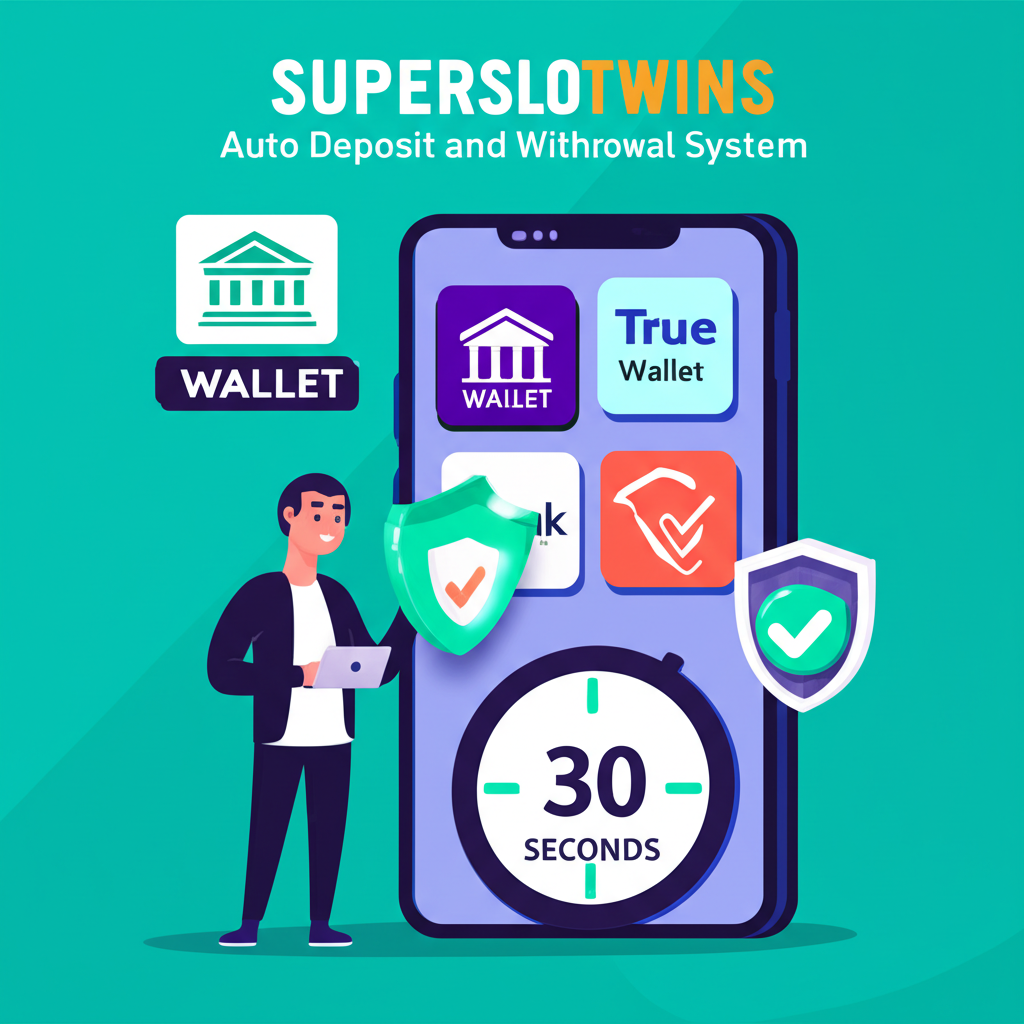 ระบบฝาก-ถอนออโต้ superslotwins ที่รวดเร็วและปลอดภัยทุกธุรกรรม