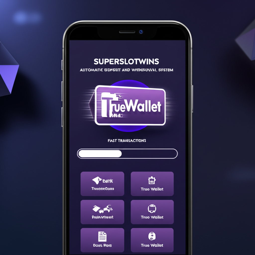 ภาพแสดงระบบฝาก-ถอนออโต้ superslotwins รวดเร็ว รองรับทุกธนาคารและทรูวอลเล็ต