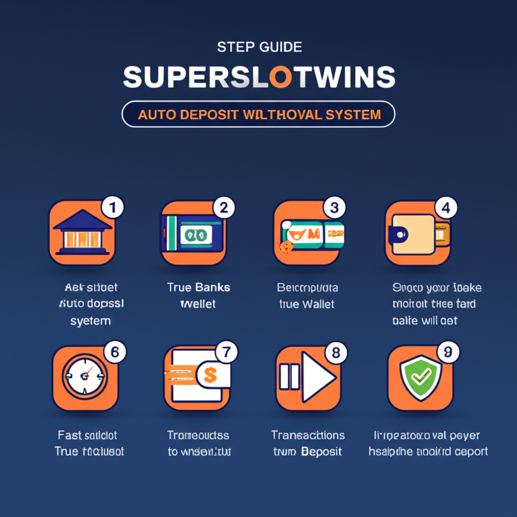 คู่มือขั้นตอนการฝาก-ถอนออโต้ superslotwins อย่างรวดเร็วและปลอดภัย