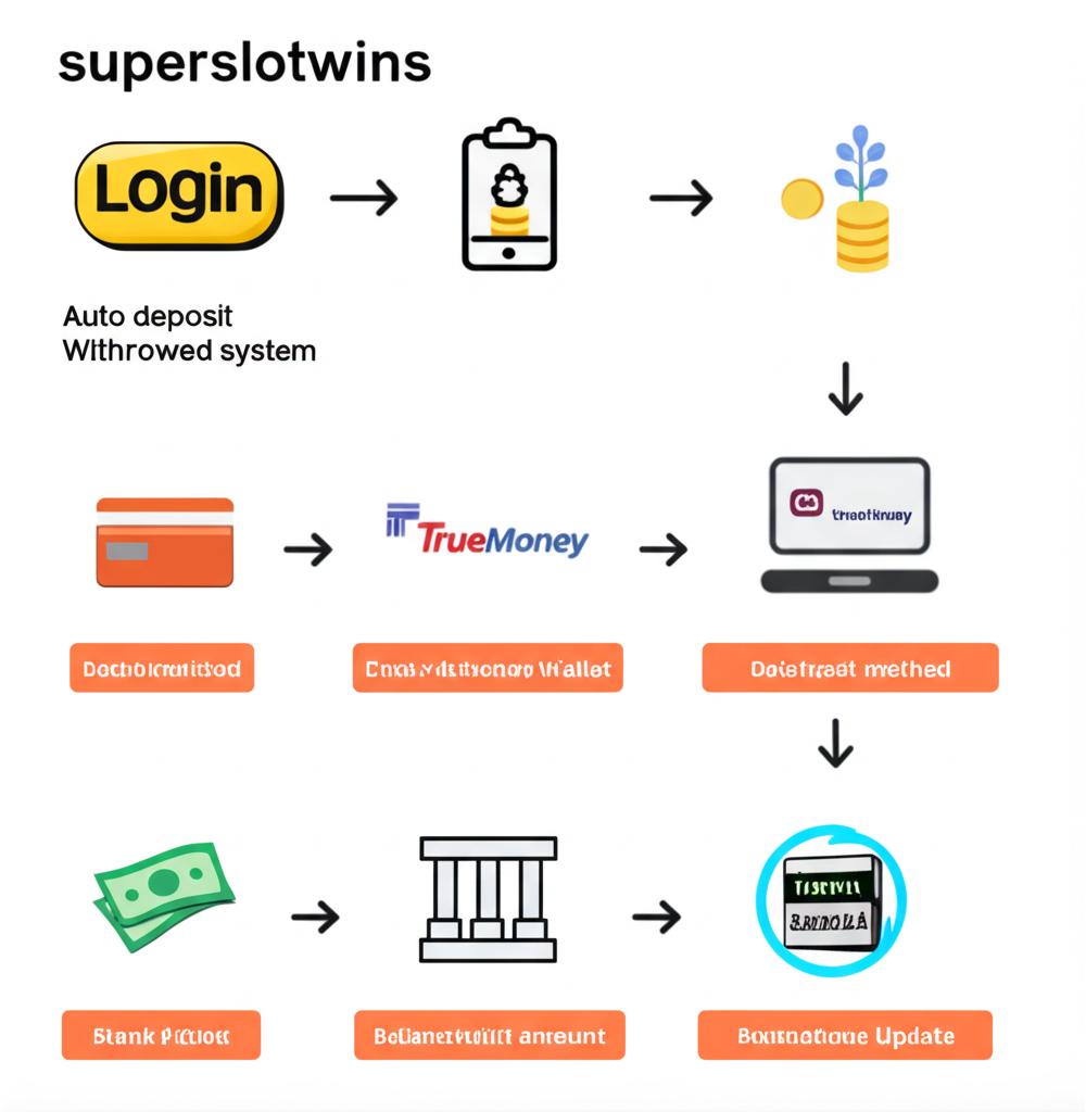 ขั้นตอนการฝากเงินผ่านระบบออโต้ superslotwins สำหรับมือใหม่