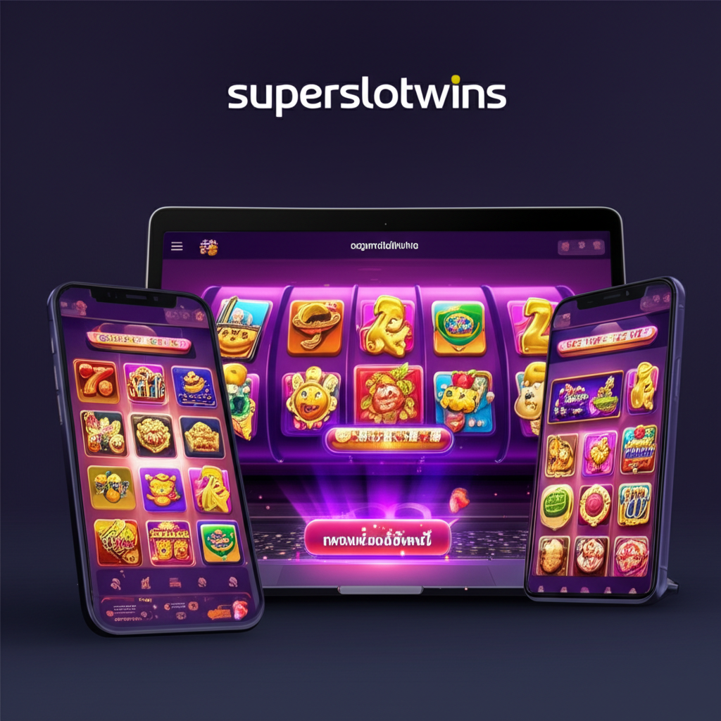 ภาพหน้าจอแพลตฟอร์ม superslotwins แสดงเกมสล็อตออนไลน์และปุ่มทดลองเล่นสล็อตฟรี