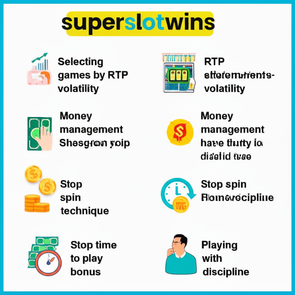 เทคนิคเล่นสล็อตให้ได้กำไรบน superslotwins สำหรับมือใหม่ เช่น การเลือกเกม การบริหารเงิน และสูตรกดหยุดหมุน