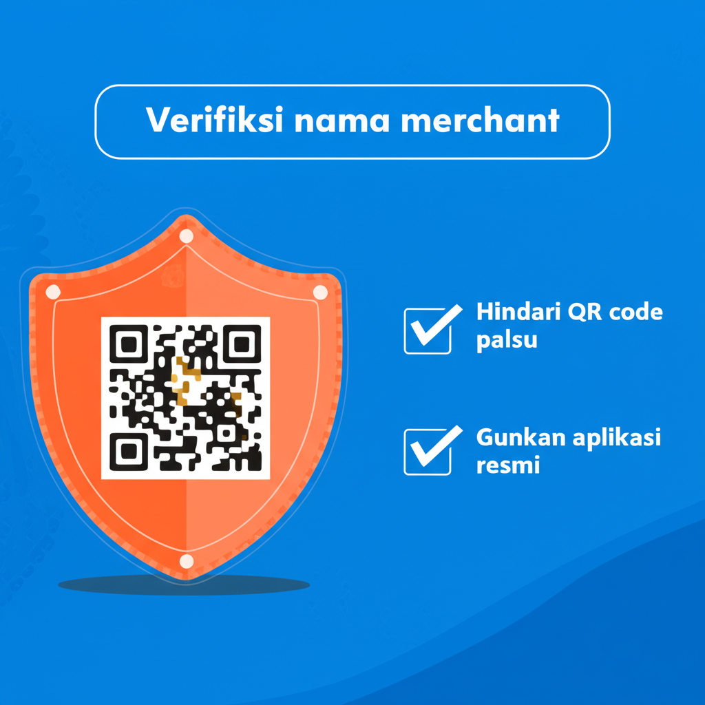 Ilustrasi tips keamanan transaksi deposit slot online menggunakan QRIS