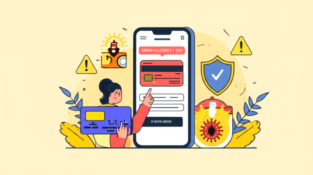 Ilustrasi tips keamanan kartu kredit saat bermain slot online dengan otentikasi dua faktor dan perlindungan dari phishing