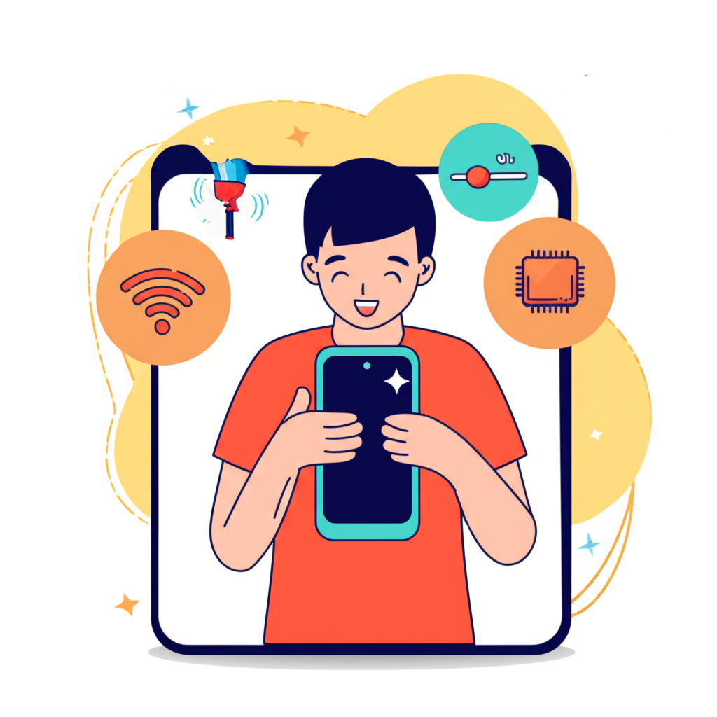 Ilustrasi tips optimasi performa slot online di HP entry level agar lancar dan menyenangkan