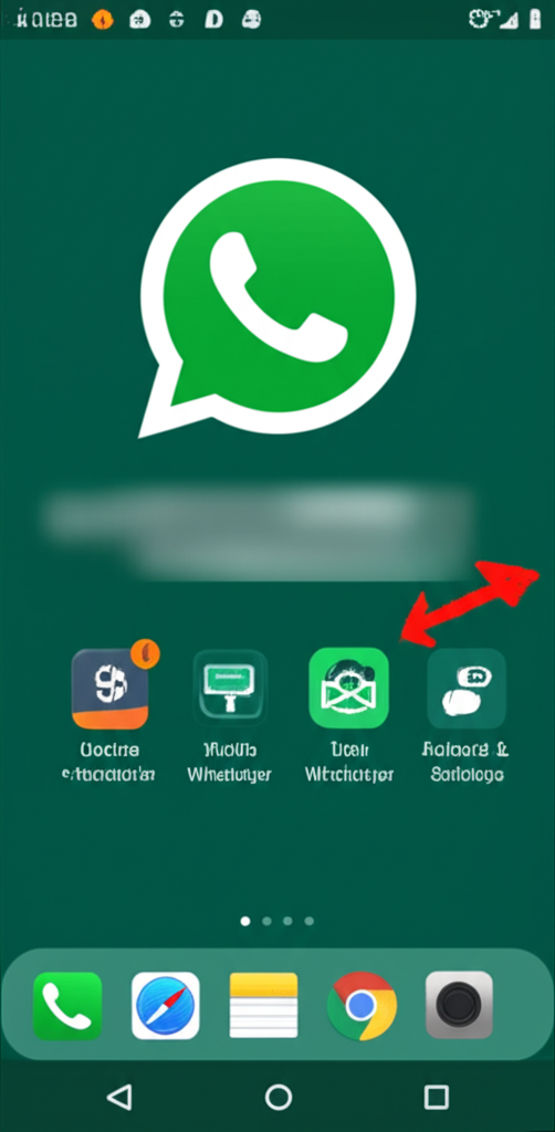 Tutorial visual mengaktifkan fitur keamanan WhatsApp seperti verifikasi dua langkah dan chat lock