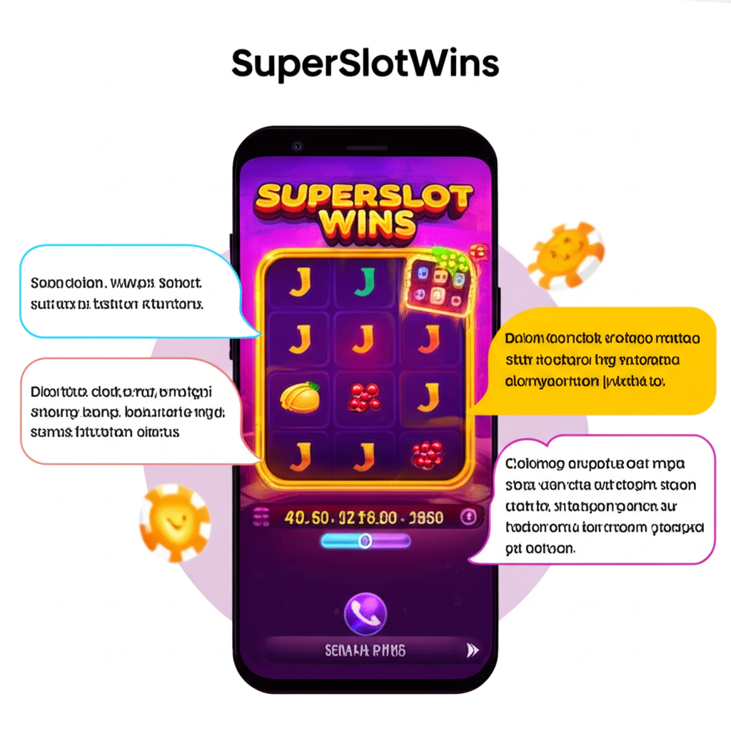 Tampilan antarmuka aplikasi mobile SuperSlotWins dengan pengalaman bermain yang cepat dan menyenangkan menurut testimoni pengguna