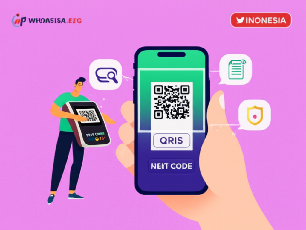 Ilustrasi pengguna melakukan withdraw slot dengan scan QRIS, menampilkan kemudahan dan kecepatan transaksi