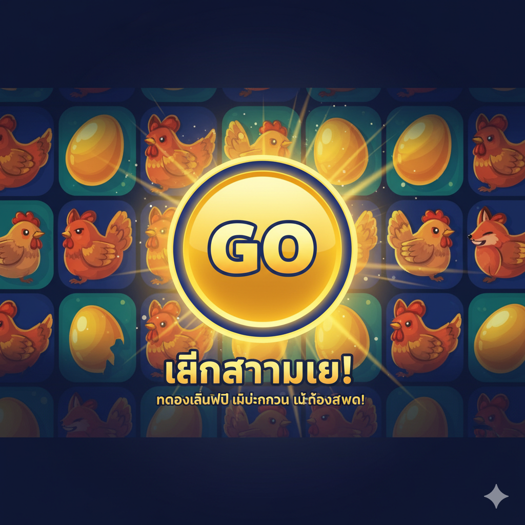 一张用于文章结尾，鼓励用户立即行动的总结性图片。主视觉是一个明亮、自信的“GO”按钮或“Gioca Ora”的CTA按钮。背景可以是一个充满活力的、混合了游戏主要符号（如狐狸、金蛋、母鸡）的图案。整体色彩饱和度高，使用对比色（如黄色和深蓝色）来突出行动号召，并在下方用小字注明“Demo Completa”或“Senza Rischi e Senza Registrazione”，作为最后的保证，驱动用户点击。