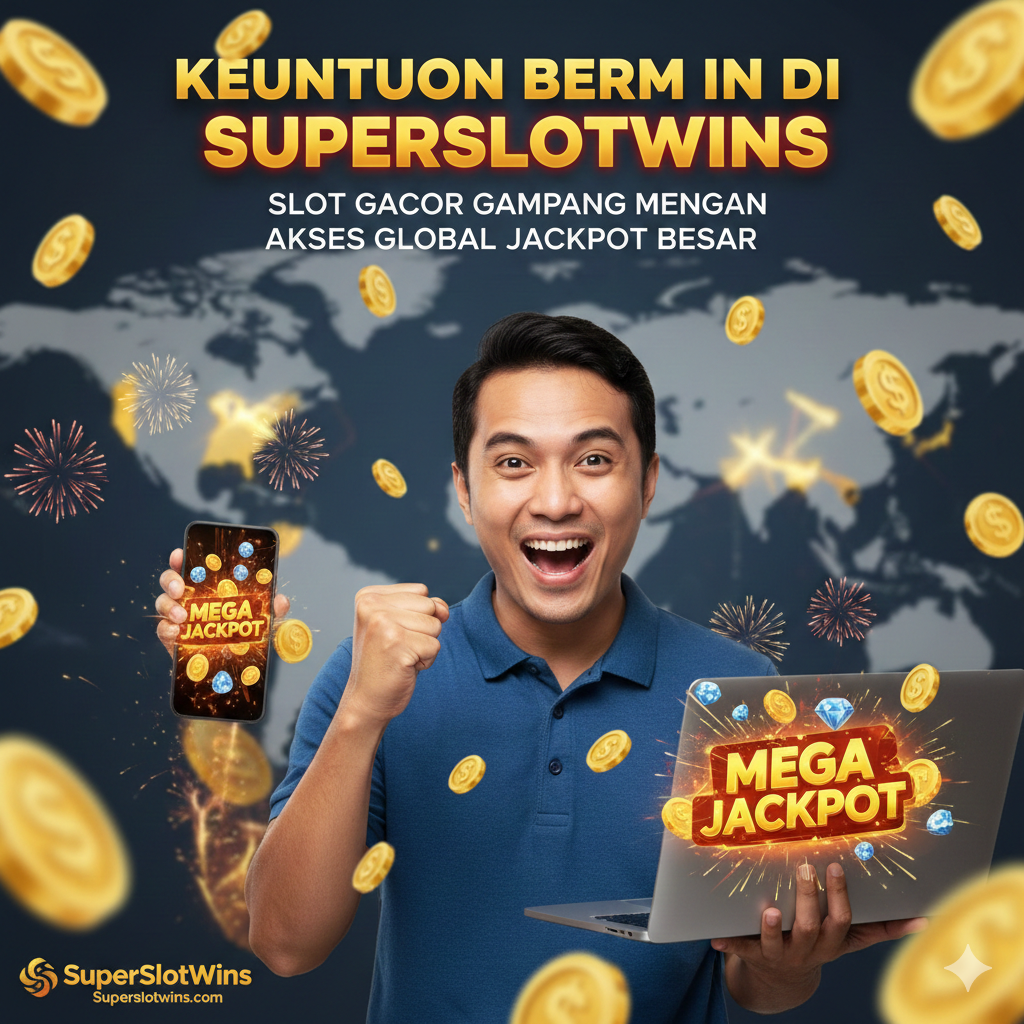 Gambar tutorial atau panduan untuk menemukan alternatif slot OLG di SuperSlotWins. Tampilkan screenshot atau ilustrasi antarmuka SuperSlotWins yang telah disederhanakan. Fokus pada kotak pencarian atau filter provider, dengan nama 'IGT' dan 'Everi' yang disorot dengan lingkaran merah. Ilustrasikan proses 'menjembatani kesenjangan' geografis dengan panah yang menghubungkan simbol Kanada (daun maple) dengan simbol Indonesia (Candi Borobudur), menunjukkan bahwa slot IGT/Everi tersedia di kedua sisi. Gaya informatif dan langkah-demi-langkah, dengan warna yang cerah dan tata letak yang bersih.