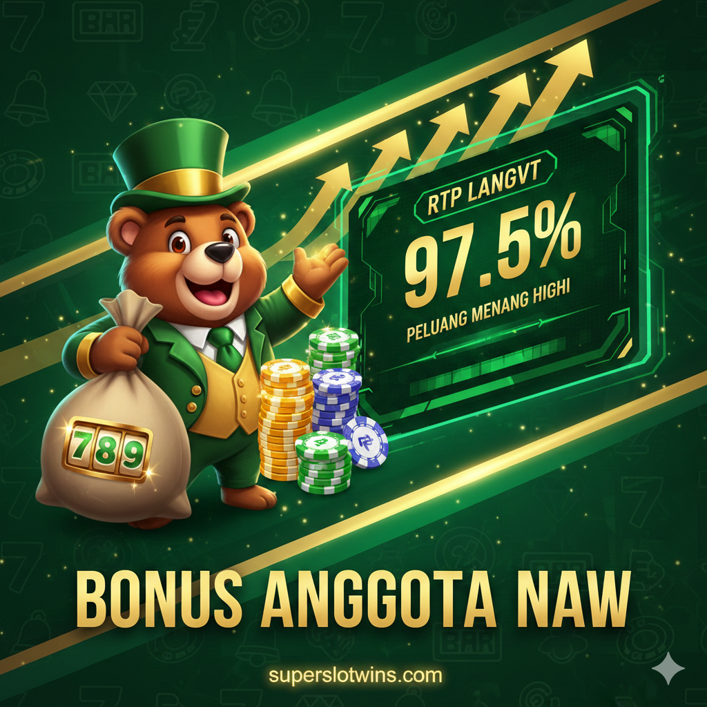 Gambar untuk bagian 'Fitur Unggulan' yang berfokus pada Bonus dan RTP. Tunjukkan sebuah layar antarmuka slot yang transparan, di mana di sudutnya terlihat sebuah meteran 'RTP LIVE' yang menunjukkan angka '96.88%' dengan lampu indikator hijau yang menyala terang. Di sisi lain, sebuah tumpukan koin emas atau chip kasino diletakkan di atas kartu VIP bertuliskan 'Tier 9 (Lucky Tier)'. Gunakan warna biru laut dan emas untuk menonjolkan fitur 'Blue Ocean: Lucky Player Tier'. Komposisi harus bersih, profesional, dan memberikan kesan informasi yang akurat dan transparan (RTP) serta penghargaan eksklusif (Tier).