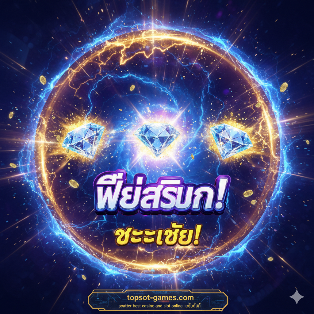 ภาพฉากแห่งความสำเร็จและชัยชนะ ปุ่ม 'Play Now' ขนาดใหญ่และมีประกายไฟ (ข้อความภาษาไทย: เล่นทันที!) อยู่ตรงกลาง ล้อมรอบด้วยอาหารไทยการ์ตูน (เช่น ข้าวเหนียวมะม่วง ชาไทย) และพื้นหลังเป็นแนวคิดการทำธุรกรรมที่รวดเร็วและปลอดภัย พร้อมสัญลักษณ์สายฟ้าฟาดที่สื่อถึง 'ฝาก-ถอนรวดเร็ว' สไตล์ภาพเน้นความน่าดึงดูดและมีพลัง เพื่อกระตุ้นให้ผู้ใช้คลิกและไปที่ superslotwins.com